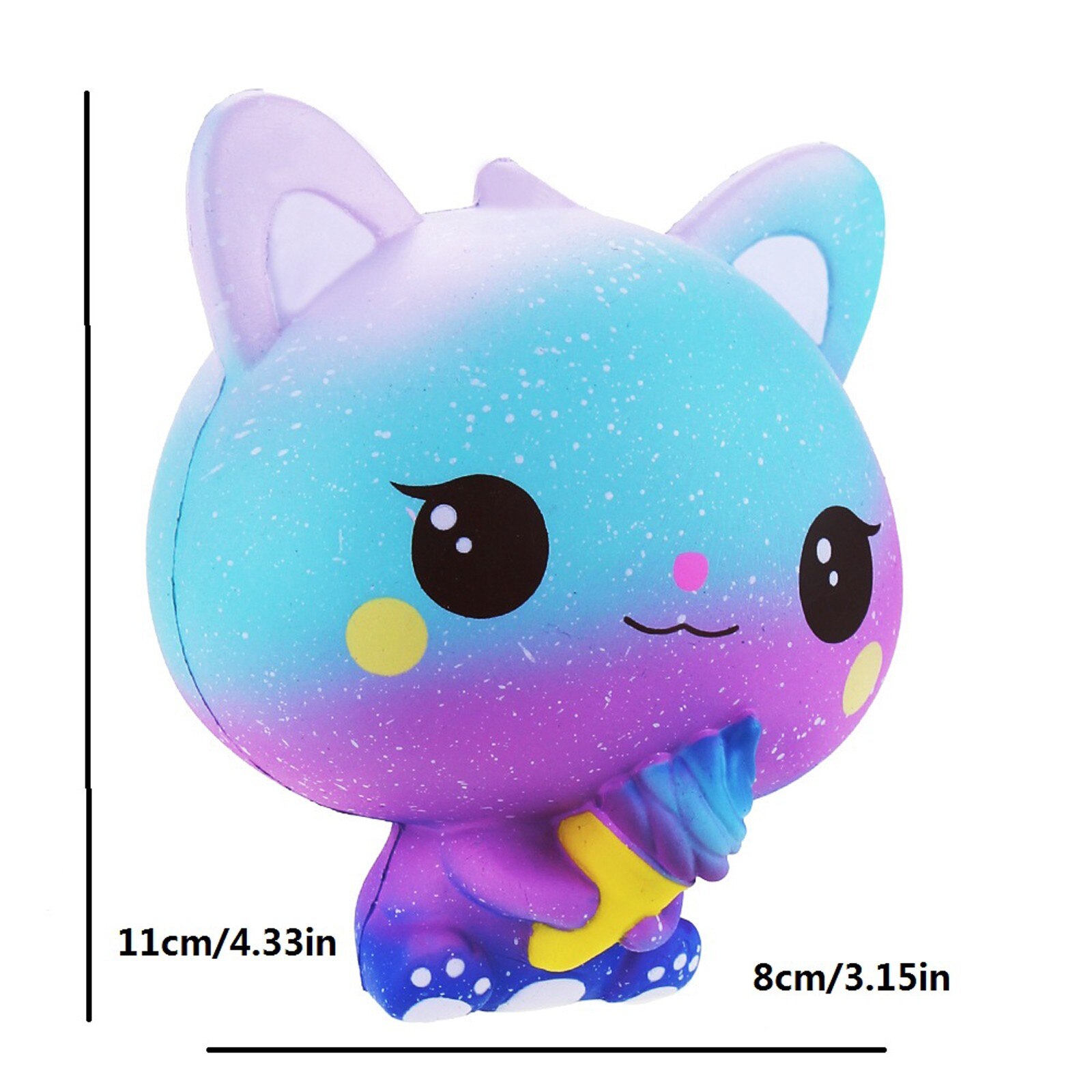 Cremoso profumato morbido schiaccia i giocattoli simpatico cartone animato gatto decompressione giocattolo novità pressione giocattoli sensoriali Антистресс