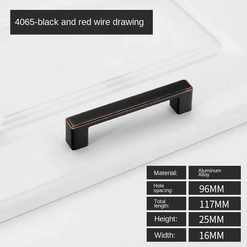 Møbelhåndtak skuffeknotter og håndtak for skap garderobe dørhåndtak i sinklegering 96mm/128mm/160mm/192mm/320mm- hulls deling: Krom