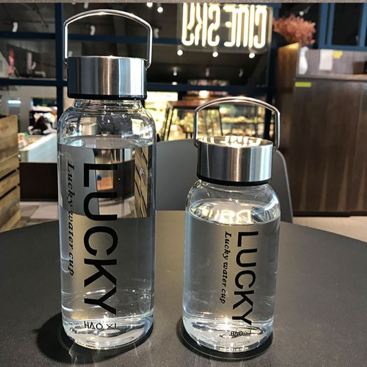 Szklane butelki na wodę o dużej pojemności przenośny szczelny kubek na wolnym powietrzu Sporty kemping piknik rowerowa wycieczka rowerowa butelka robić picia