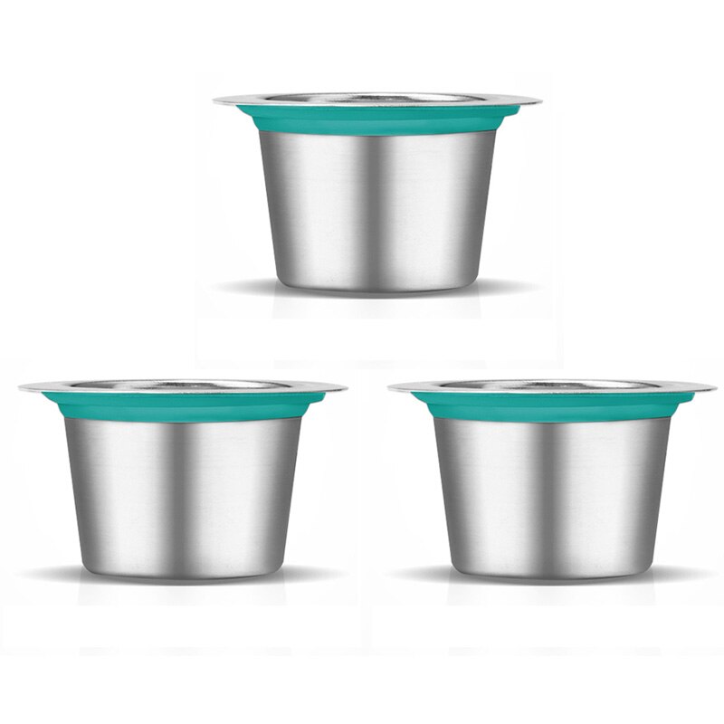 metal coffee filter refillable nestle Dolce Gusto capsule filter cup Reusable nespresso coffee bag barista tools Compatible: Metal capsule 3PC