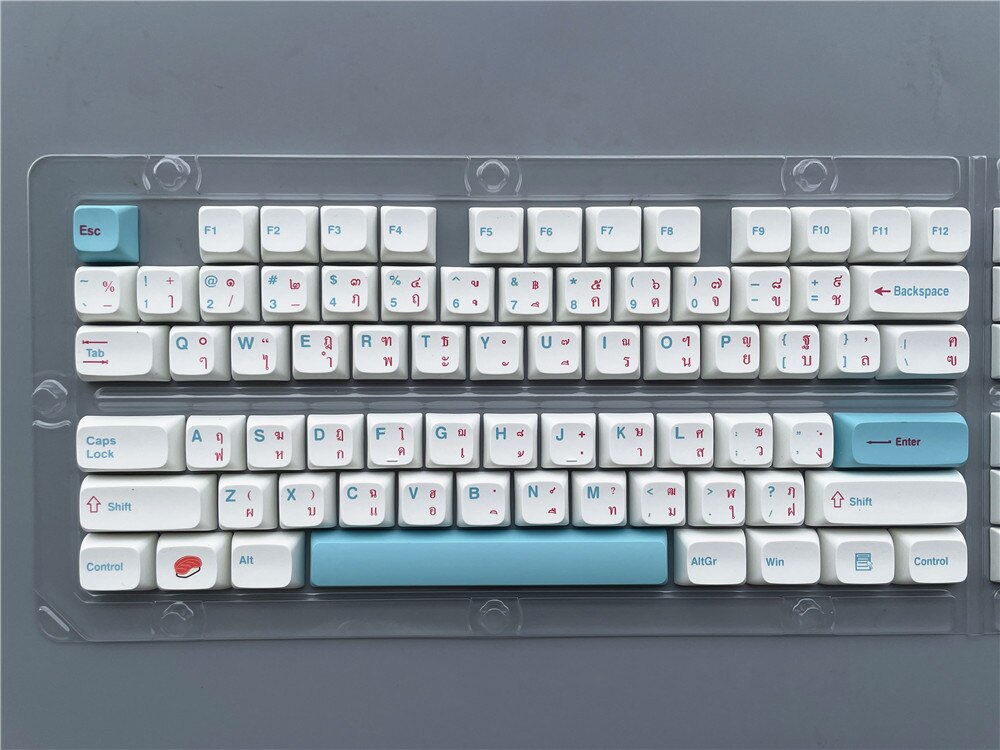 Mechanical Keyboard DIY DYE SUB PBT Sushi Theme Keycaps JAPI XDA Profile 121 Keys Japanese Sushi Keycaps