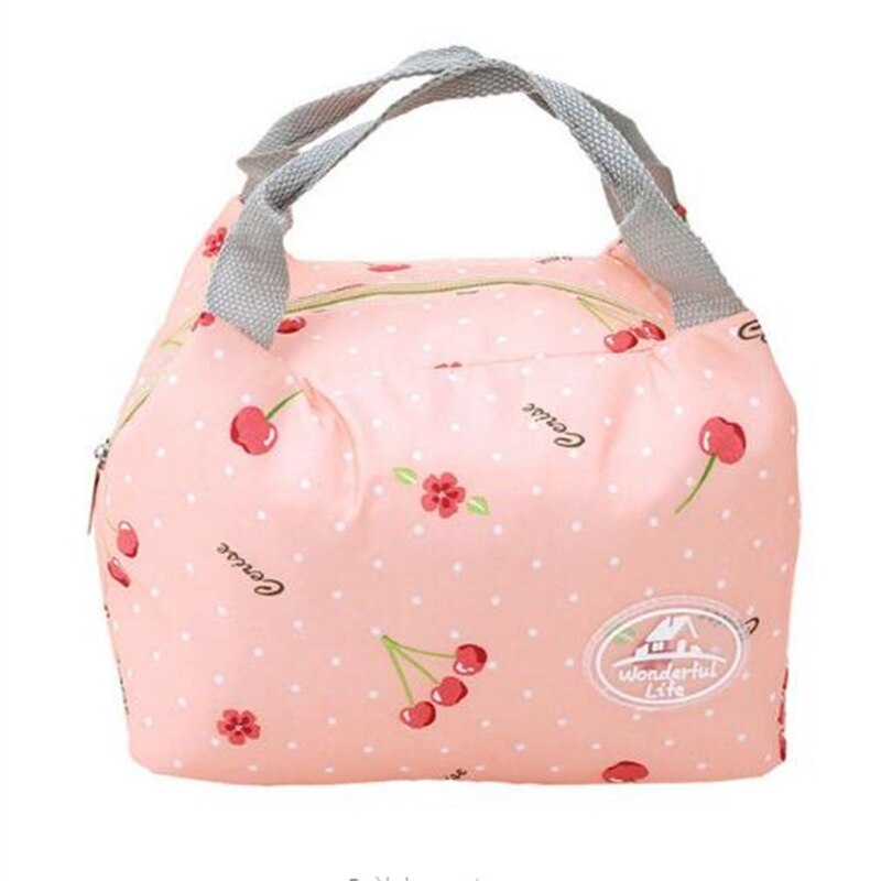 Sac à Lunch en toile isolé à rayures froides, étui de transport de pique-nique, boîte à Lunch thermique Portable,