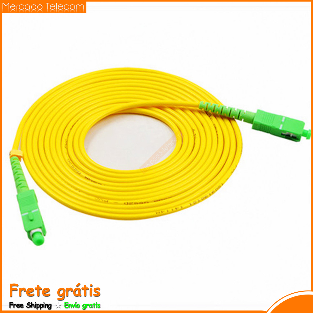 SC/APC Singlemode Simplex Fiber Optic Patch Cable 2.0mm 9/125um FTTH Fiber Patch Cord Optical Fiber Jumper 1m 3m 5m 10m 20m 30m