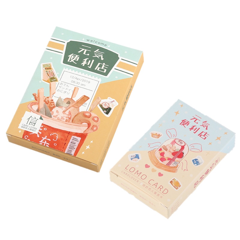 2 Sizes 30 Sheets/Set Snacks Convenience Store Postcard Lomo Card Greeting Card Birthday Card