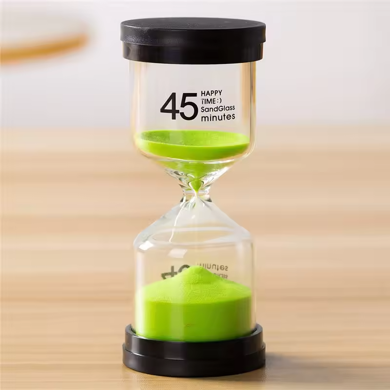 1/3/5/10/15/20/30/45/60 Zandloper Minuten Zandhorloge Zandglas Timer Klok Horloge Kinderen Sand Timer Uur Huisdecoratie: WHITE / 1 min