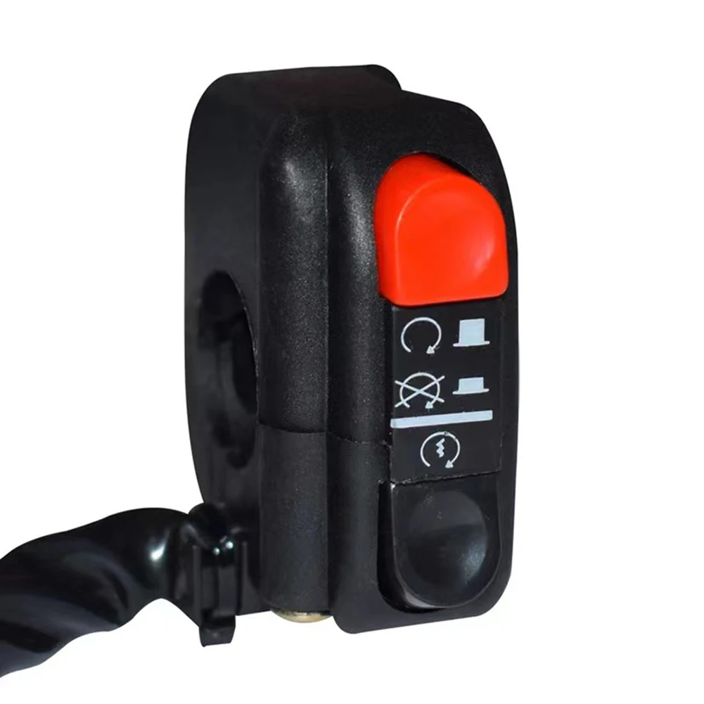 Interruptor de motocicleta de 7/8 ", montaje en manillar, botón de arranque y apagado, interruptor lateral de 12V para motocicletas ATV y Scooters