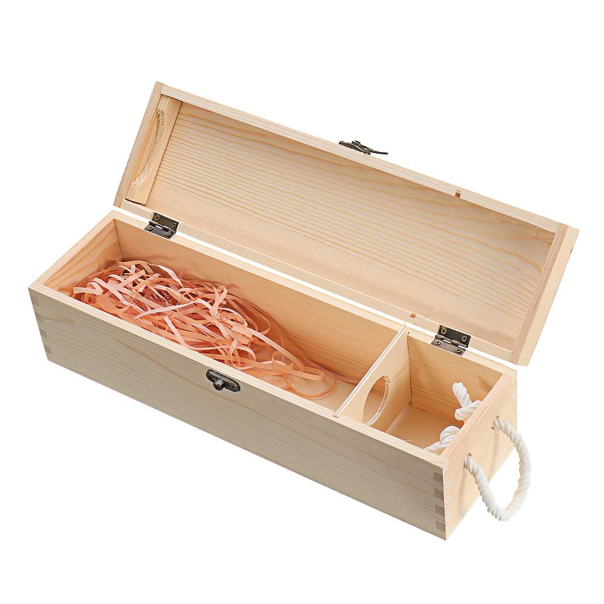 Luxury Grape Whiskey Packaging box Natural Red Wine box Champagne Wooden wine Box 35*10*10cm