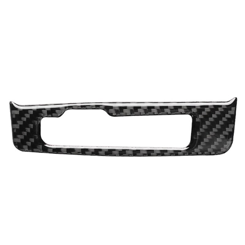 for A3 S3 Carbon Fiber Console Gear Shift Box Panel Display Sns Cover Trim Decorative Car Accessories: Default Title
