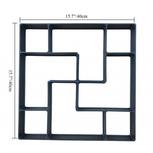 Moule de chemin de jardin, marche, pavage, bricolage, pelouse, route, béton, ciment, brique, pierre: B Style X