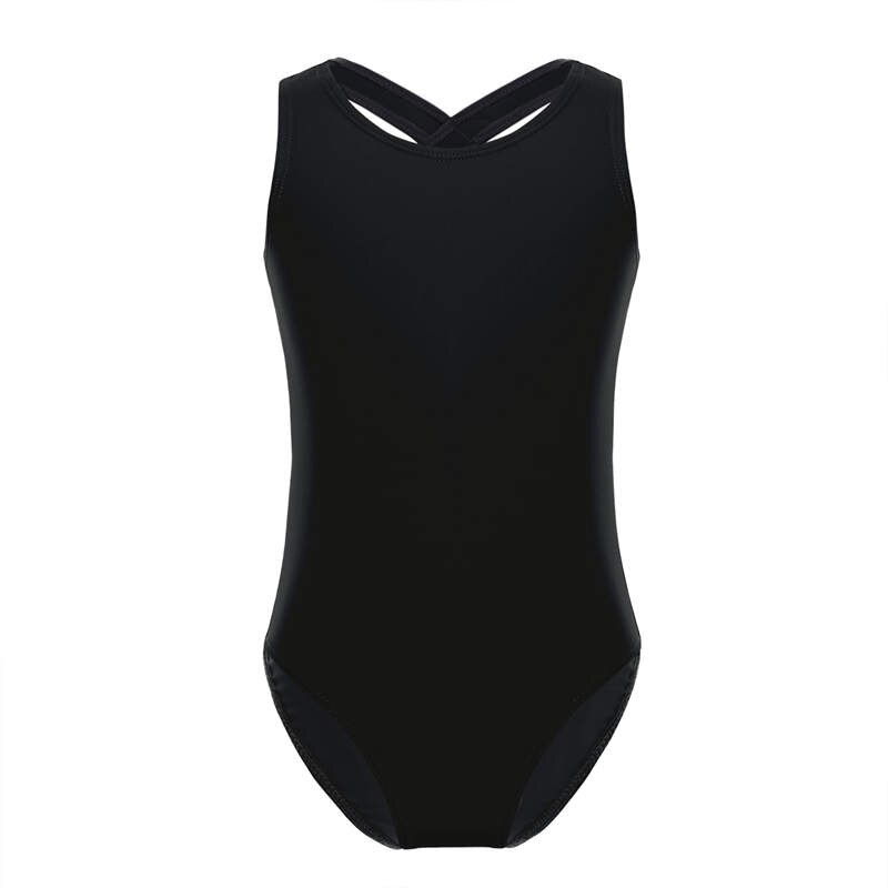 TiaoBug Mädchen Professionelle Ballett Trikot Blumen- Spitze Sport Gymnastik Trikot Kleid Ballerina Party Kind tanzen Kostüm Karosserie: Schwarz / 8