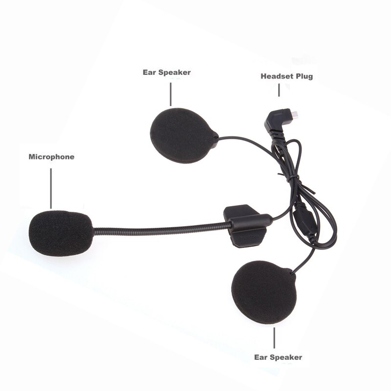 FreedConn COLO T-COM-SC/VB Hard Wire Earphone &amp; Speaker for Motorcycle Open / Half Face Helmet Bluetooth Intercom Headset
