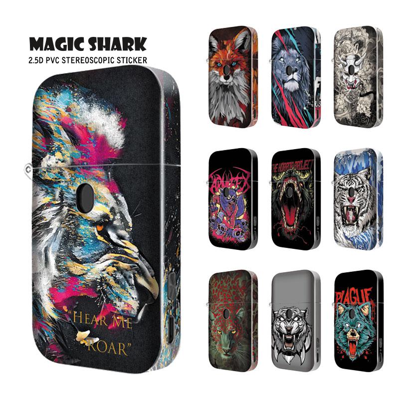 Magie Shark Coole Leopard Fuchs Tiger Lion Wolf PVC Fall Aufkleber Haut Abdeckung Warp Film für Aurora Spielen 001 -010