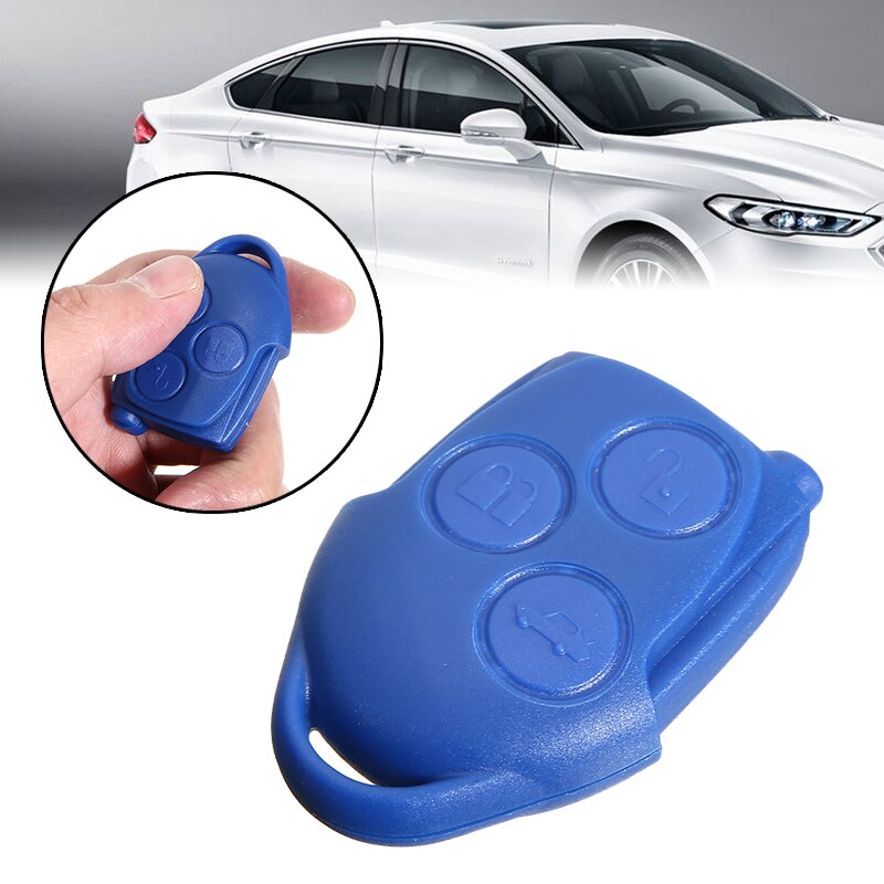1pcs Plastic 3 Buttons Remote Case Car Key Shell with Battery Fit For Ford Transit MK7 2006 Auto Accessories