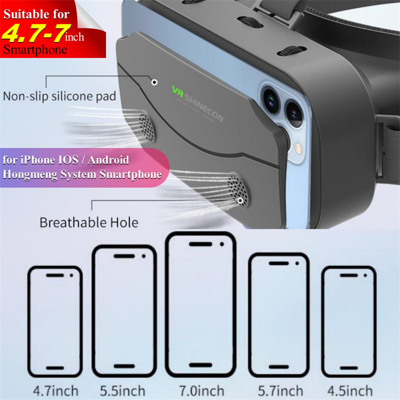 G13 IMAX gigantisch scherm Virtual Reality 3D-bril Google Cardboard Box VR-helm voor 4,7-7 "telefoon, ondersteuning voor gamecontroller-speler