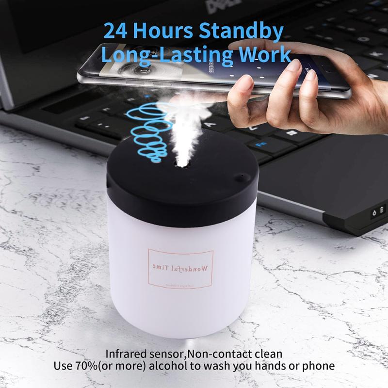 Intelligent Sensor Sprayer Automatic Alcohol Disinfection Sprayer 7 Color Infrared Induction Touchless Hand Sanitizer Dispenser