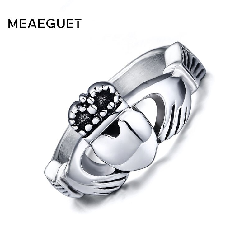 Meaeguet Mode Trouwringen Vintage Claddagh Wedding Ring Voor Vrouwen Met Mijn Handen Ik U Mijn Hart