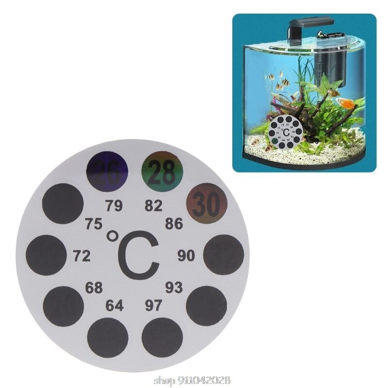 Aquarium Thermometer Sticker 18 Tot 36 Temperatuur Digitale Weegschaal Label Stick-On N30 20
