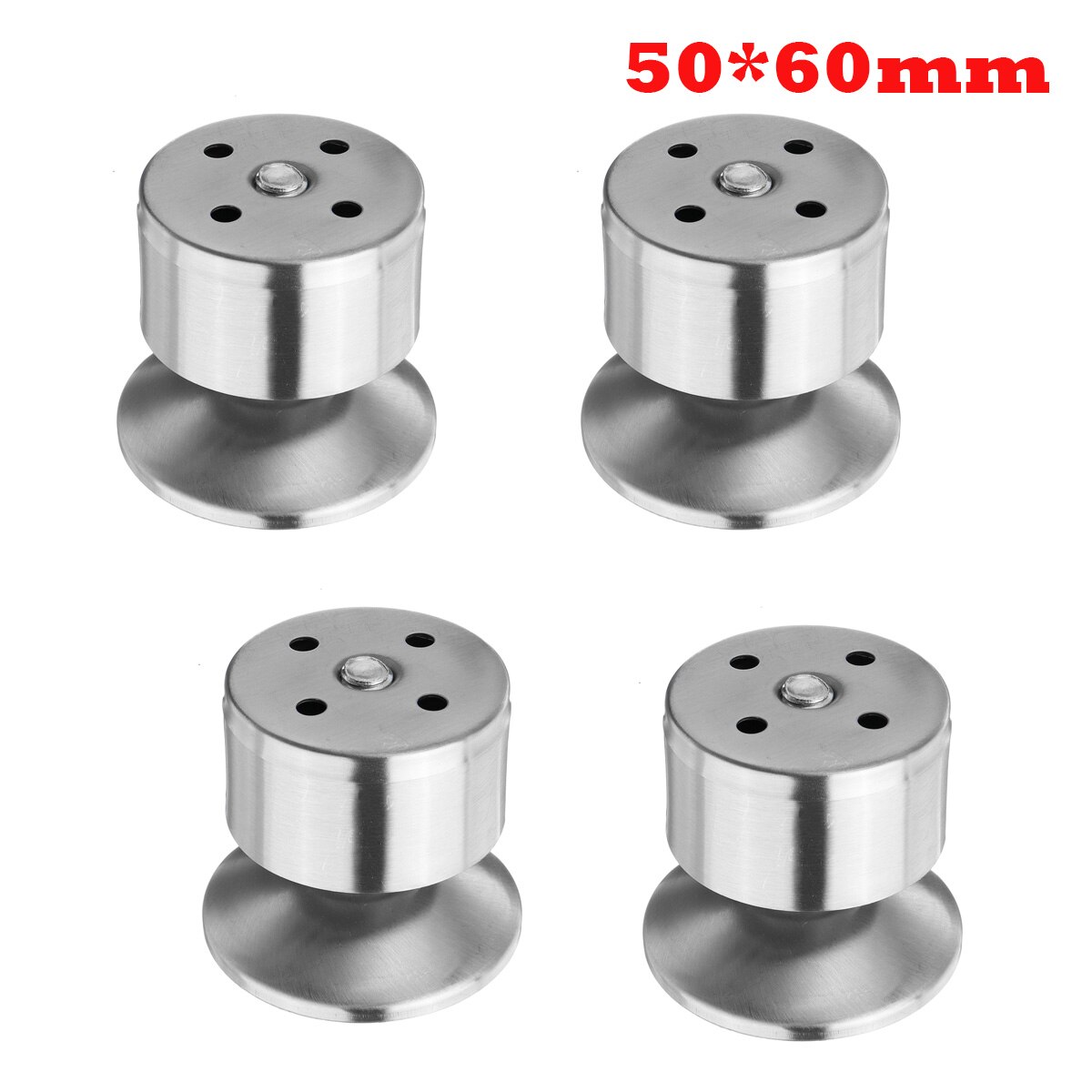 4Pcs Adjustable Stainless Steel Sofa Legs Replacement Furniture Feets Replacace Chair Table Desk Cabinet Leg 60-300cm: 60mm