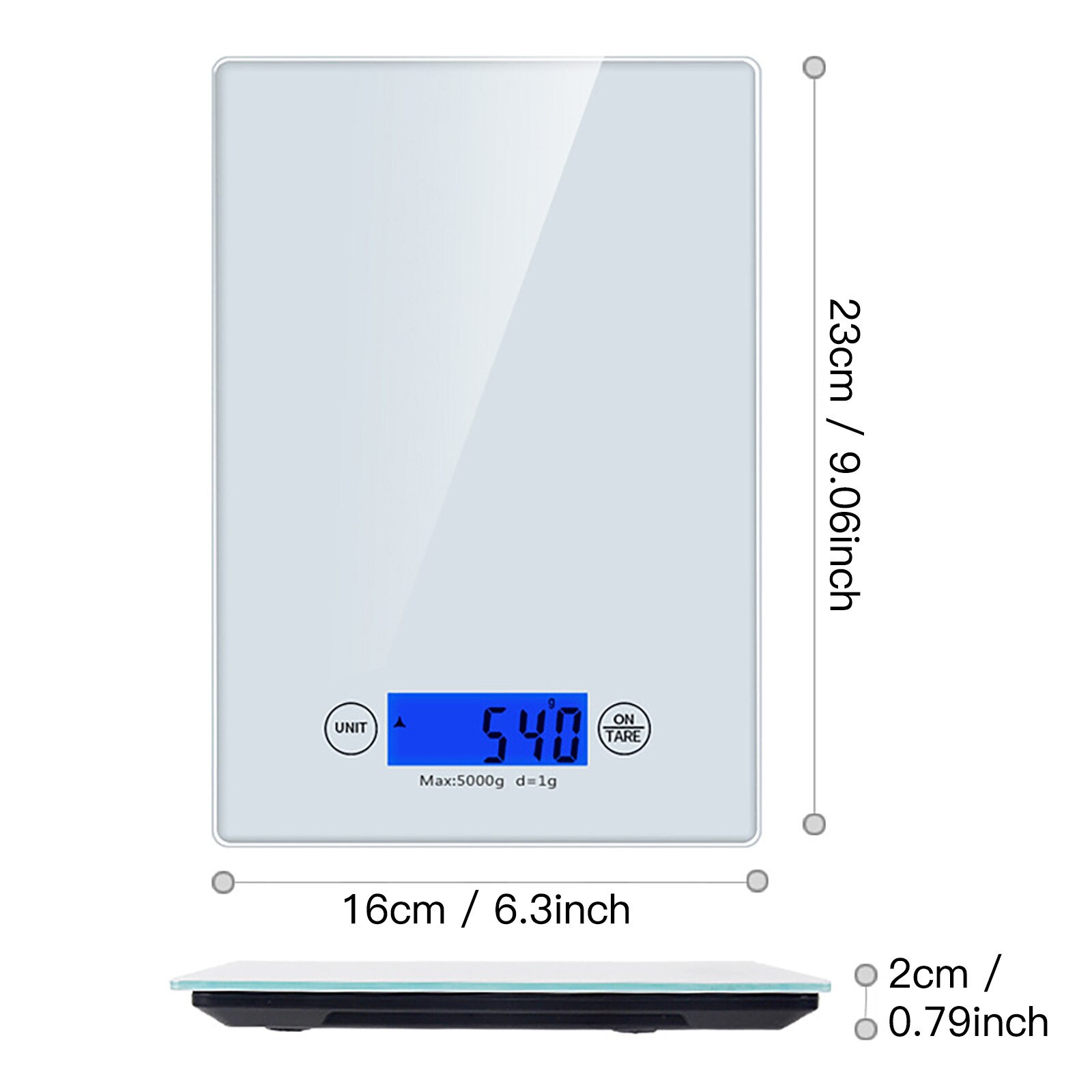 Household Baking Glass Kitchen Scale Food Weighing Small 5kg Gram Weight Electronic Scale Precision Baking Kitchen Scales Food