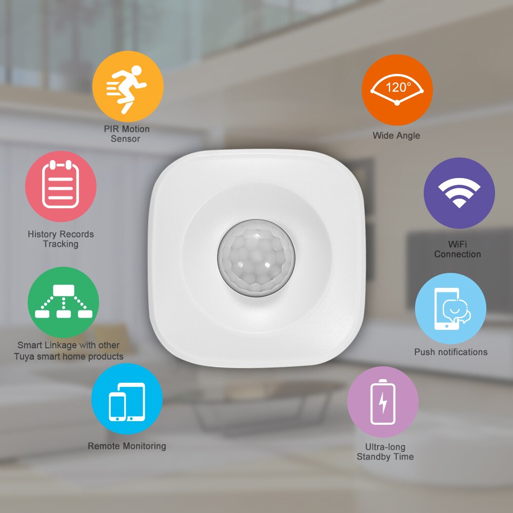 WAN LIN WiFi Human Body Sensor Wireless Smart Body Movement PIR Motion Sensor Zigbee Use With Gateway Tuya Smart Life App