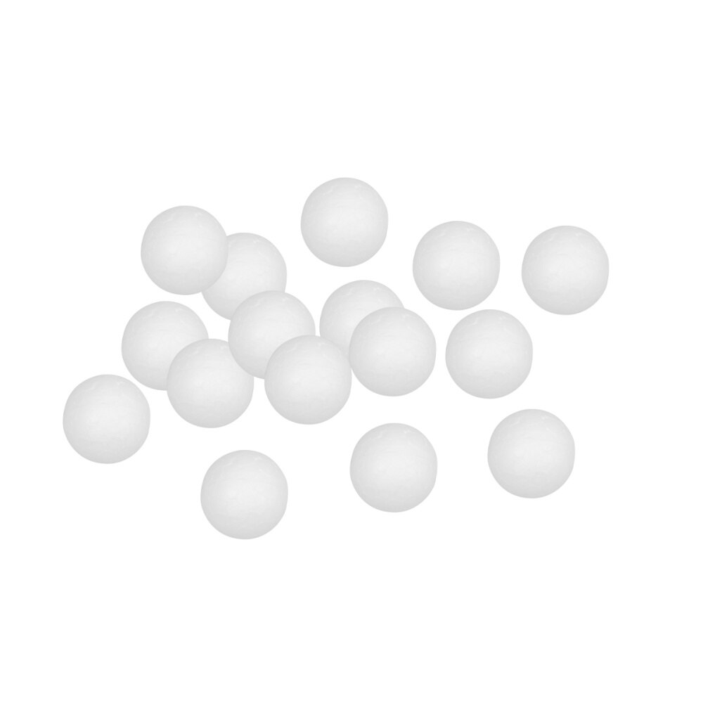 100pcs Wedding Decoration Modeling Craft Polystyrene Balls Round Spheres DIY Stuff (2cm): White