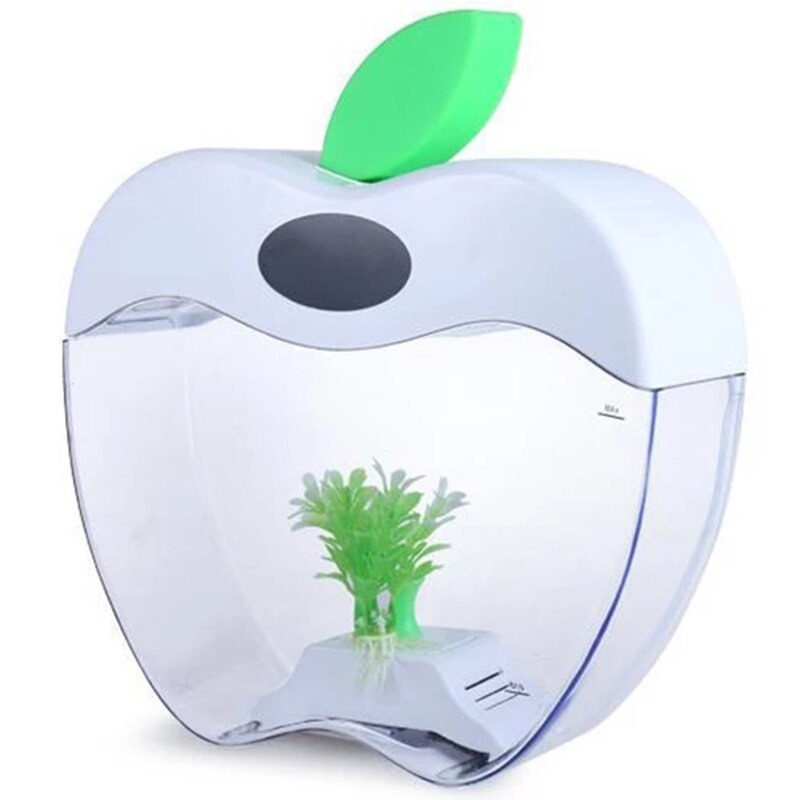 Usb Aquarium Fish Tank with Led Night Light Lcd Display Sn and Clock Fish Tank Personalise: Default Title