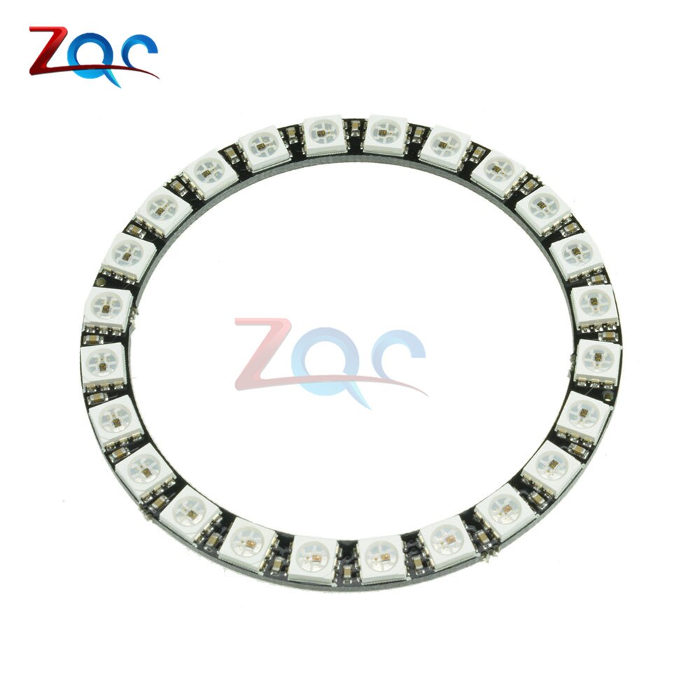 WS2812B Module Strip 24 Bits 24 X WS2812 5050 RGB LED Ring Lamp Light with Integrated Drivers RGB 24 For Arduino