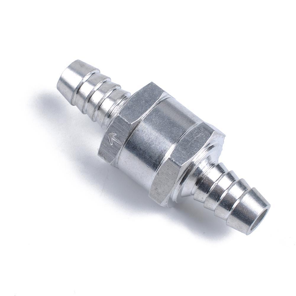 Válvula de retención de combustible de coche, accesorio de aleación de aluminio de un sentido para gasolina y diésel con Clip de resorte de 12MM, 8mm, 5/16"