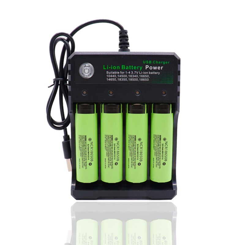 Baterías recargables originales 18650 NCR18650B 3,7 v 3400mah 18650, batería de repuesto de litio para linterna, cargador de baterías