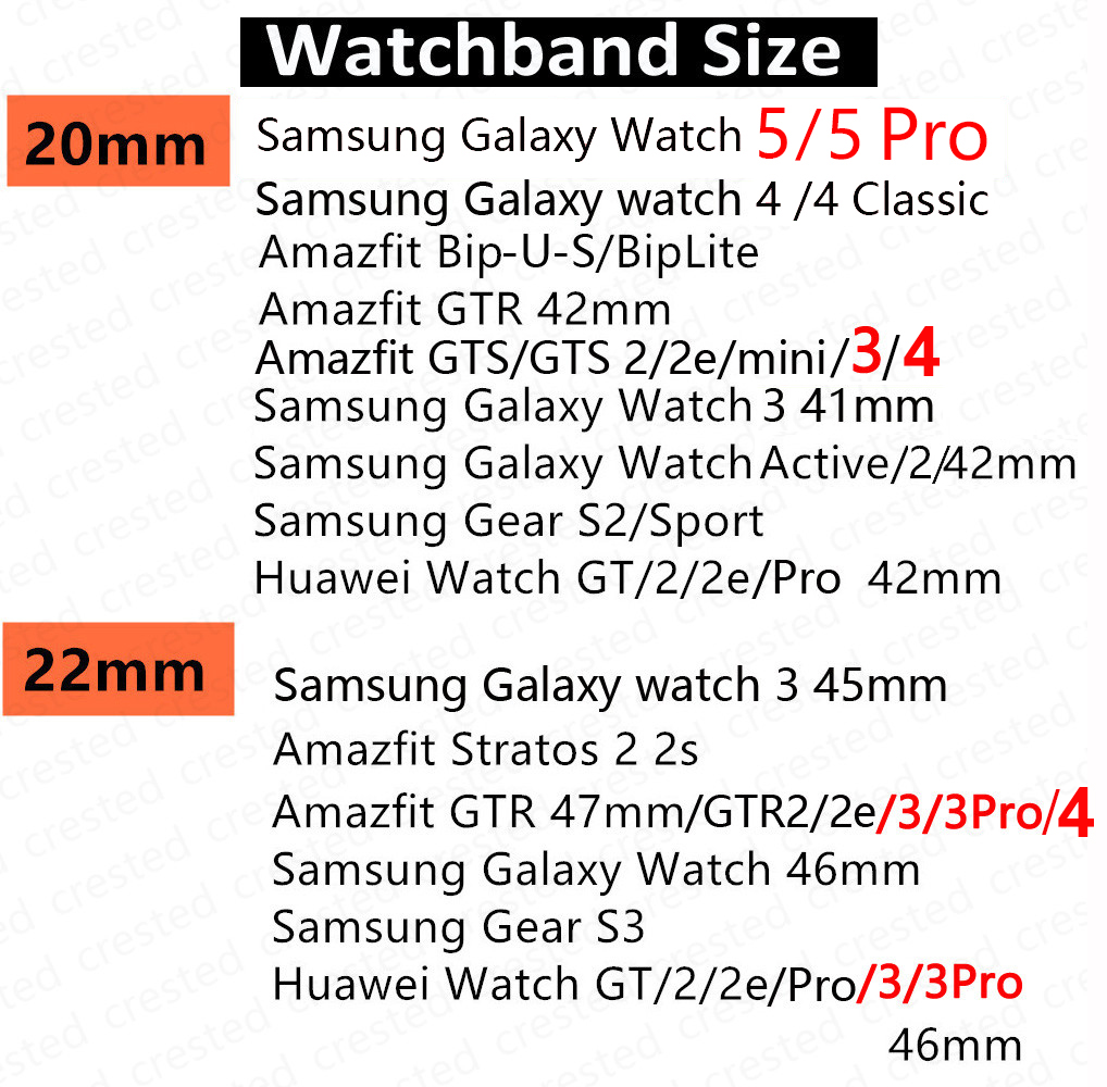 Correa de 20mm/22mm para Amazfit GTS/2/2e/3/4/GTS2 Mini/GTR/3/Pro/4/GTR2/47mm/stratos pulsera elástica trenzada para reloj Amazfit bip
