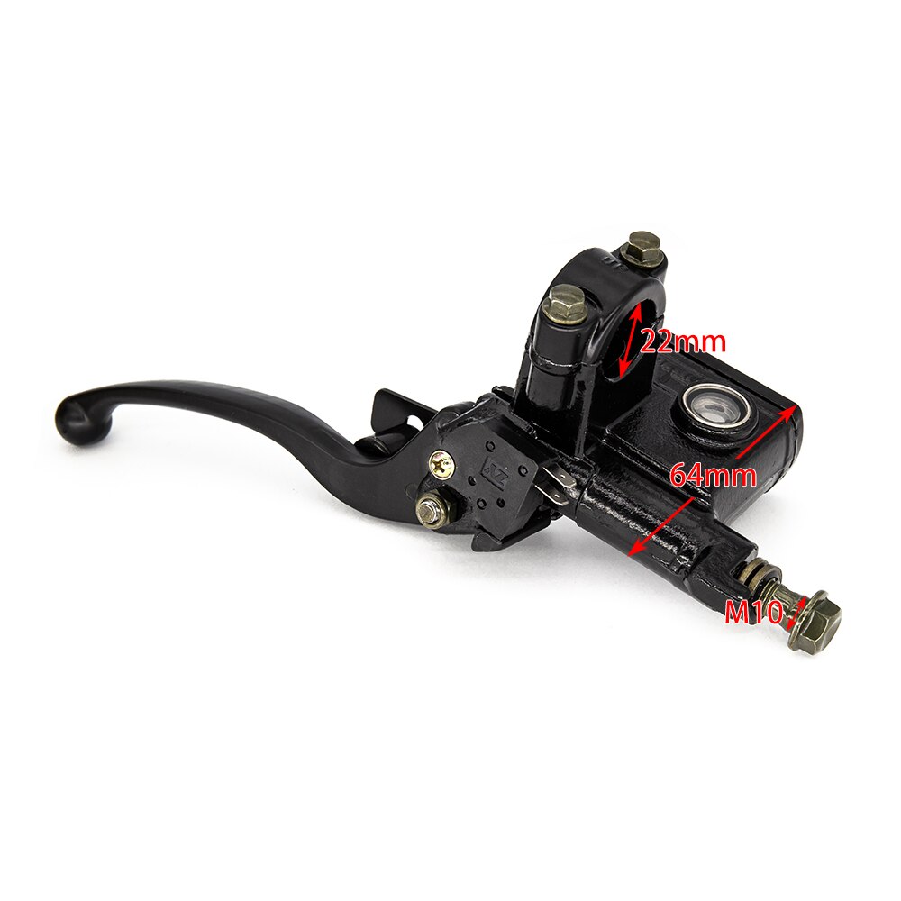 Motorcycle Brake Pump Front Master Cylinder Hydraulic Brake Lever Right For Dirt Pit Bike ATV Quad Moped Scooter Buggy Go Kart