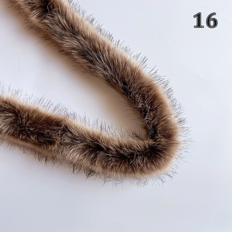 Faux Vos Bont Lint Tapes Furry Trim Trimmen Voor Trui Jas Kap Hoed Schoenen Diy Pluizige Kledingstuk Materialen: 16