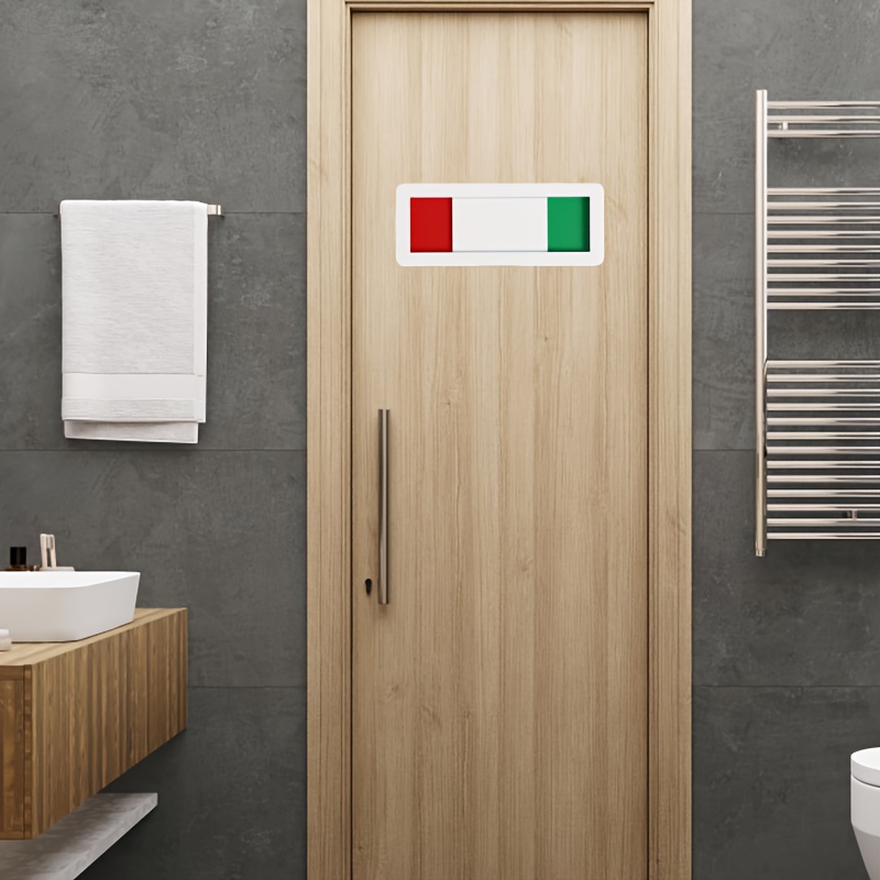 2PCS Privacy Sign, Red and Green Sliding Indicator, Suitable for Meetings, Restrooms and Offices farmhouse decor