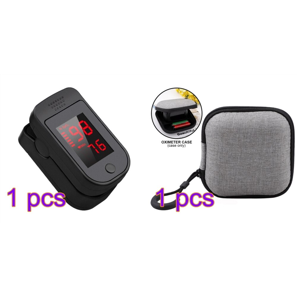 In Stock! Finger Pulse Oximeter Color LED Display Digital Pulsioximetro Automatic Blood Oxygen Monitor Oxygen Saturation Meter: Violet