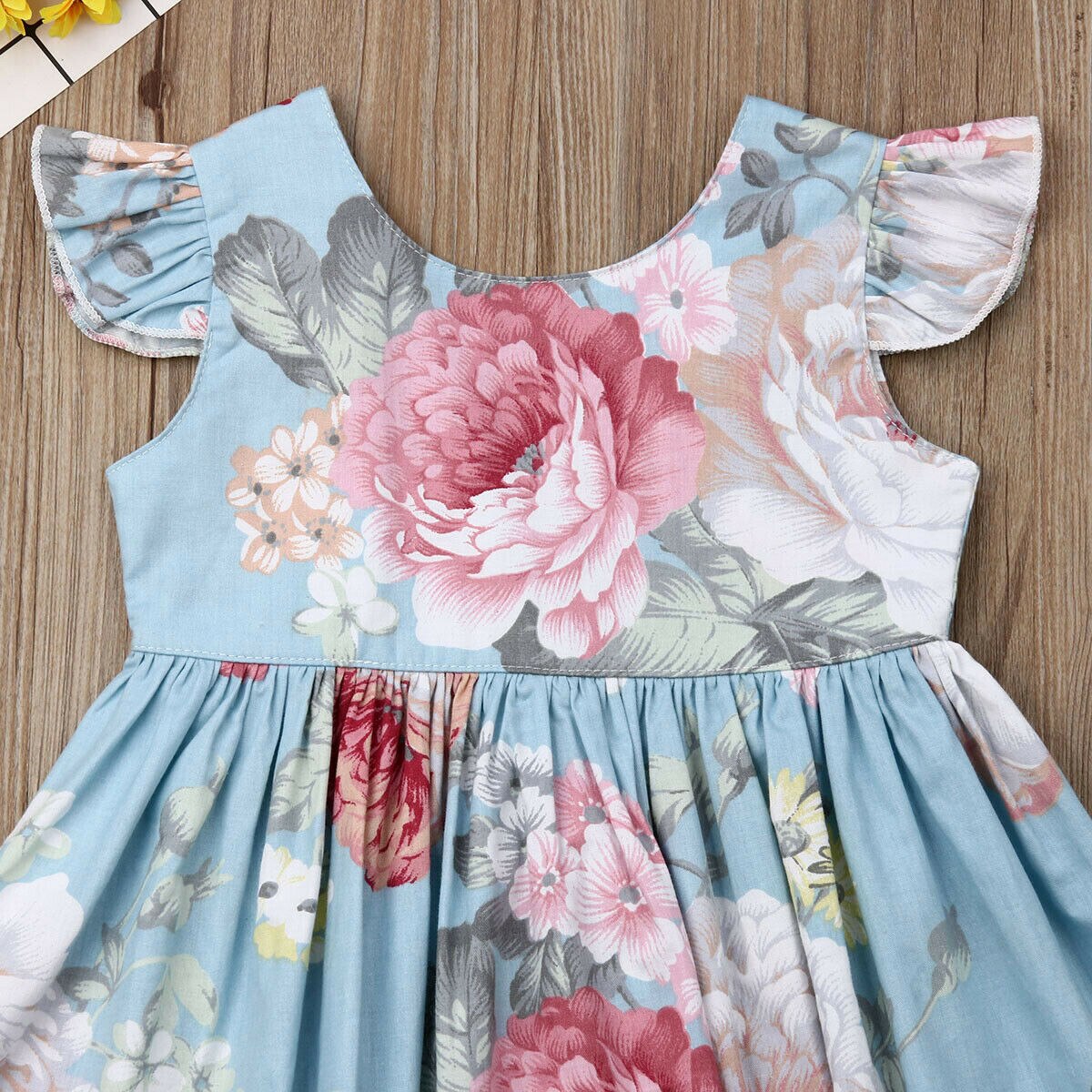 Robe Maxi Coupe Trapèze Avec Motif Floral, Col Rond Et Manches Longues. Volants, Noir | Ulla Popken