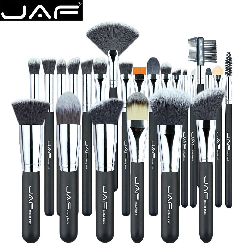 JAF Make-Up Kwasten 24 pcs Premiuim Make-Up borstel set Zacht Taklon Haar Professionele Make-Up Artist Brush Tool Kit