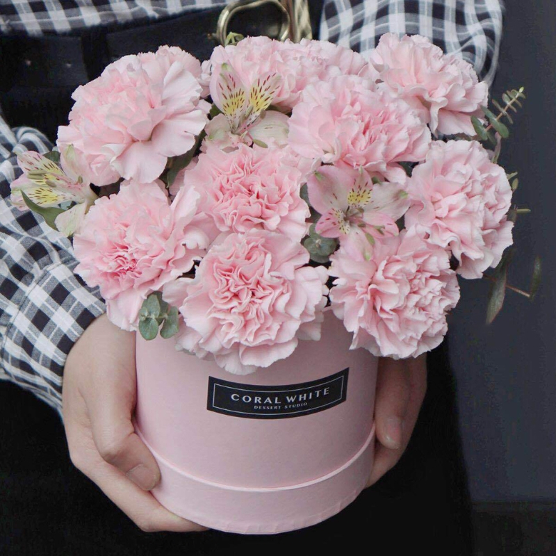 2022 Box with Lids for Cardboard Flower Boxes Cylindrical Packaging Floral Paper Box Bucket