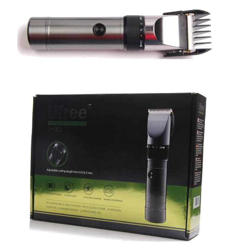 Professionele Tondeuse Waterdicht Tondeuse Mannen Grooming Kit Keramische Blade Mannelijke Elektrische Kapsel Machine: uk plug