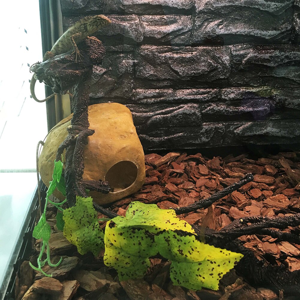 Camaleón de animales pequeños, decoración del hogar, suministros flexibles para mascotas, ramas de serpientes, vid Artificial para reptiles, jaula de lagarto, Habitat Gecko