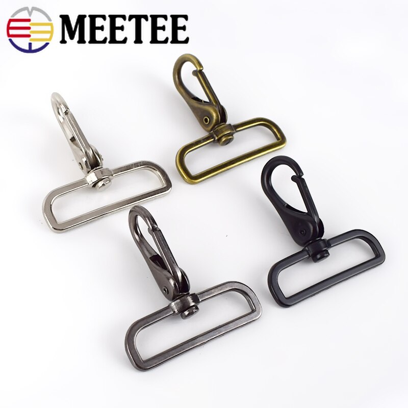 2/4 Stuks 50Mm Metalen Lederen Gespen Tas Riem Riem Swivel Haak Trigger Clip Gesp Hardware Sluiting Diy bagage Accessoires BF403