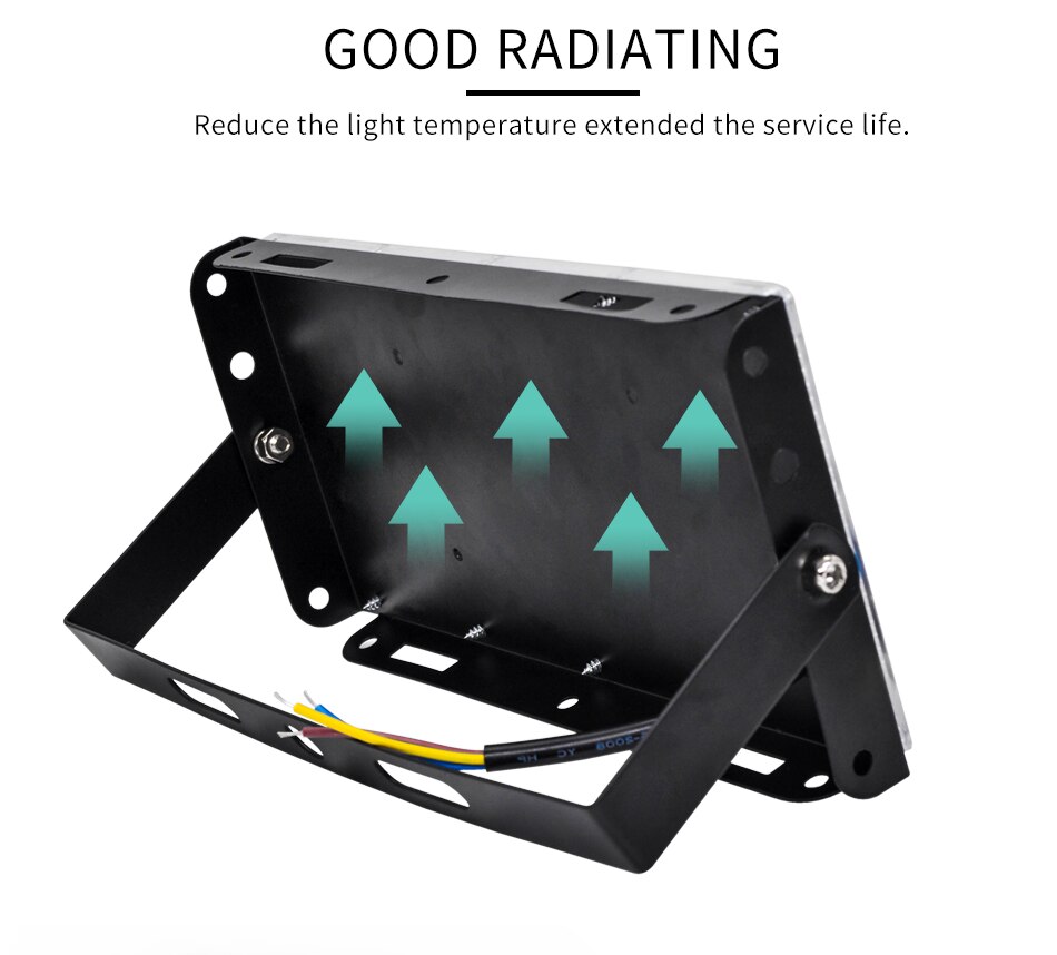 LED Flood Light 50W 100W RGB led Floodlight AC220V LED Wall gate street Lamp waterproof IP65 outdoor Lighting led cob spotlight