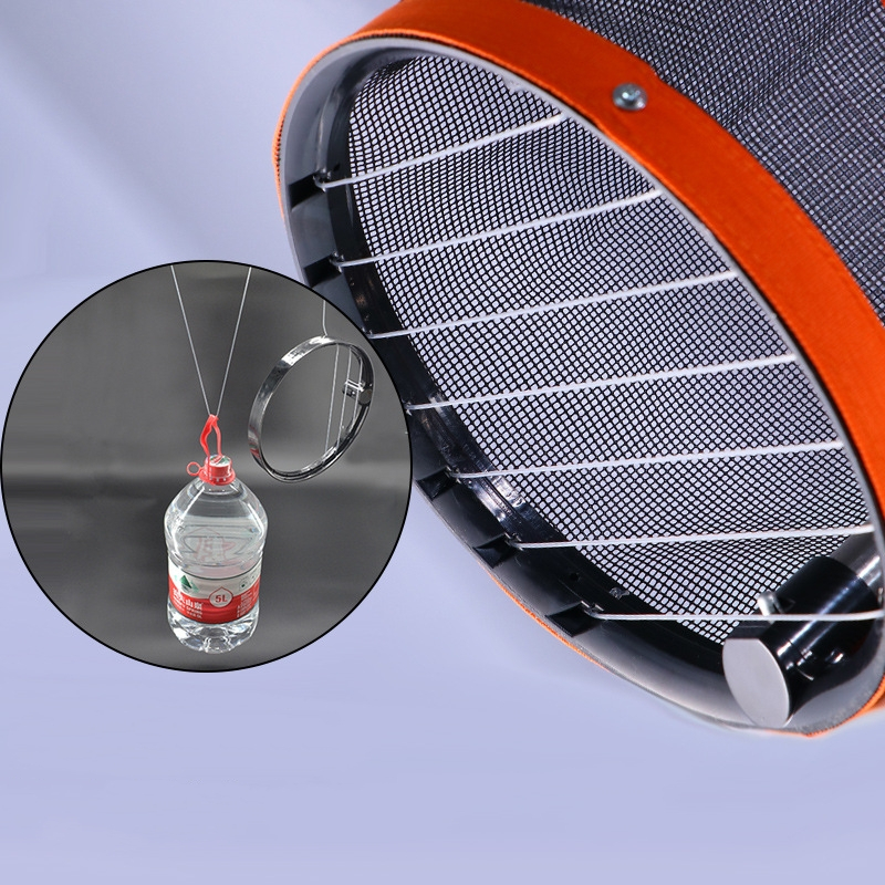 99 cm roestvrijstalen paal pingpongbal picker ronde emmer tafeltennisbal verzamelaar, staat om 140 stuks ballen te bevatten