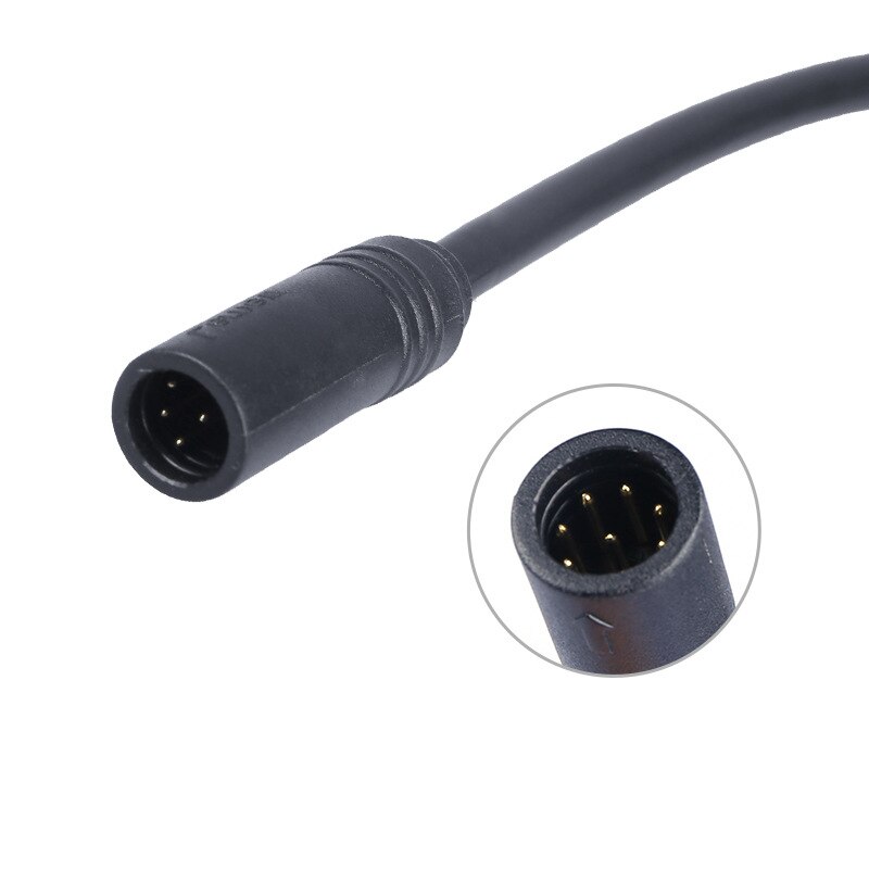 Sort vandtæt ledningsnet midterdrev motor kabel cykel udskiftning stabil isolering tilbehør til bafang 1 t 4