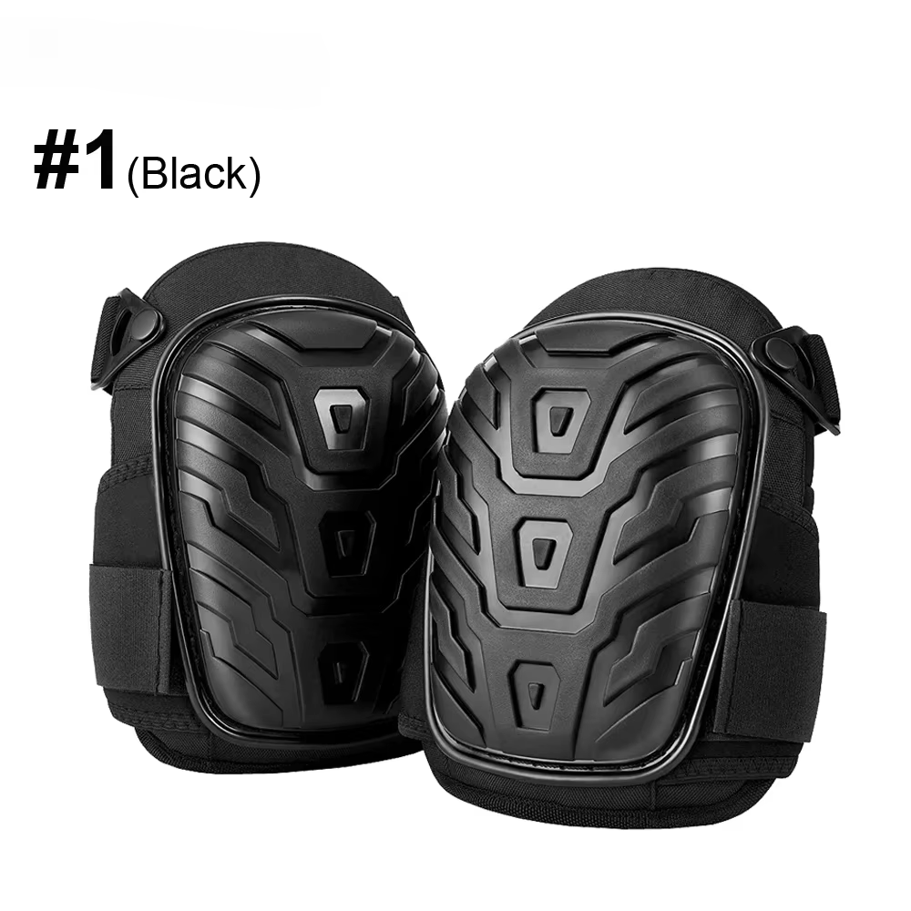 Gelkniebeschermers voor werk en tuinieren – Heavy Duty professionele kniebeschermer met EVA-schuim en GEL-kussen voor de bouw, beton: GRIJS