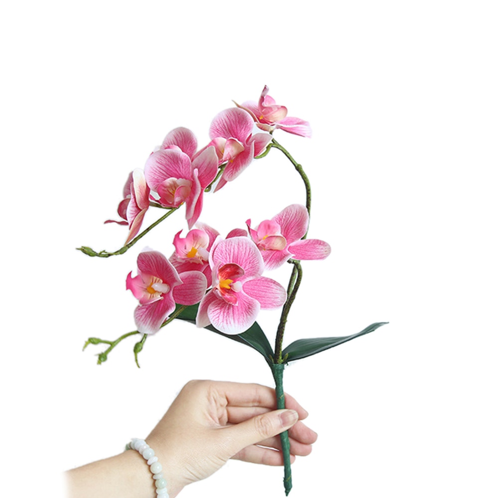 Kunstmatige Bloem Tak Zijde Kunstmatige Moth Orchidee Vlinder Orchidee voor DIY nieuw Huis Bruiloft Festival Woondecoratie