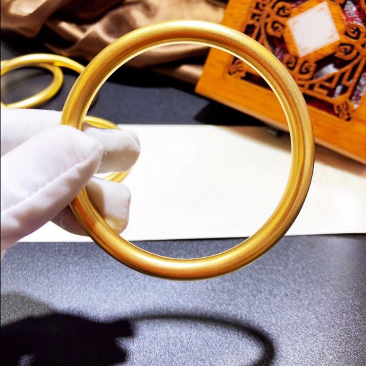 Kvinders solidt guldarmbånd smykker guldfyldt dame vintage mat muslim islam armbånd fasshion mellemøsten tilbehør