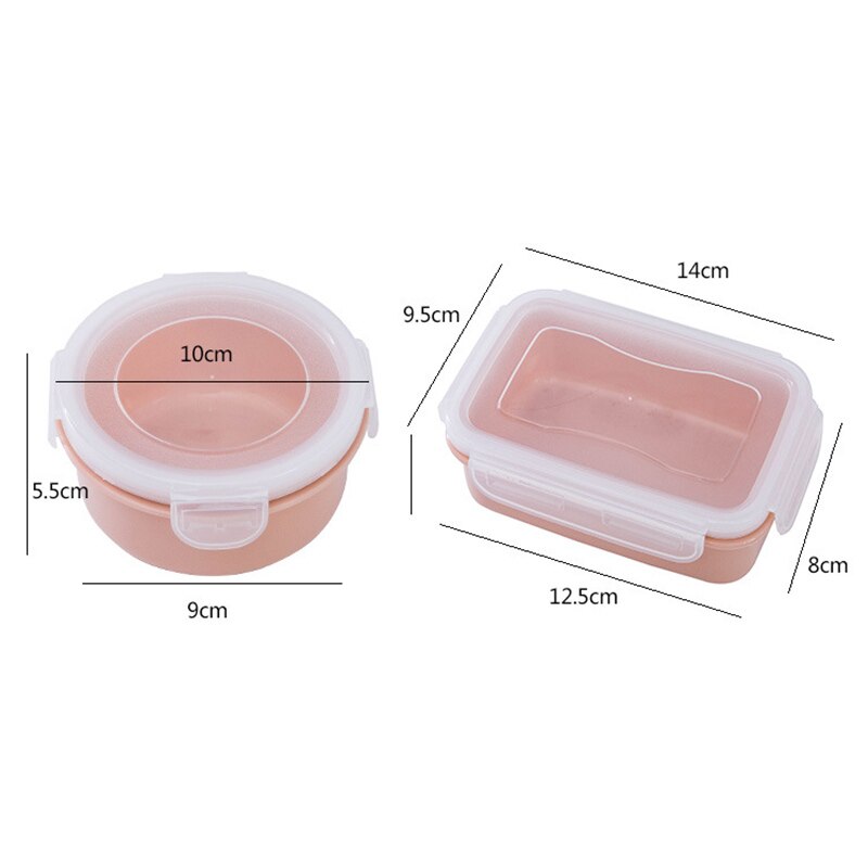 Round Mini Refrigerator Crisper Storage Box PP Food Storage Box for Kitchen Seal Box Lunch Grains Tank Sorting Container