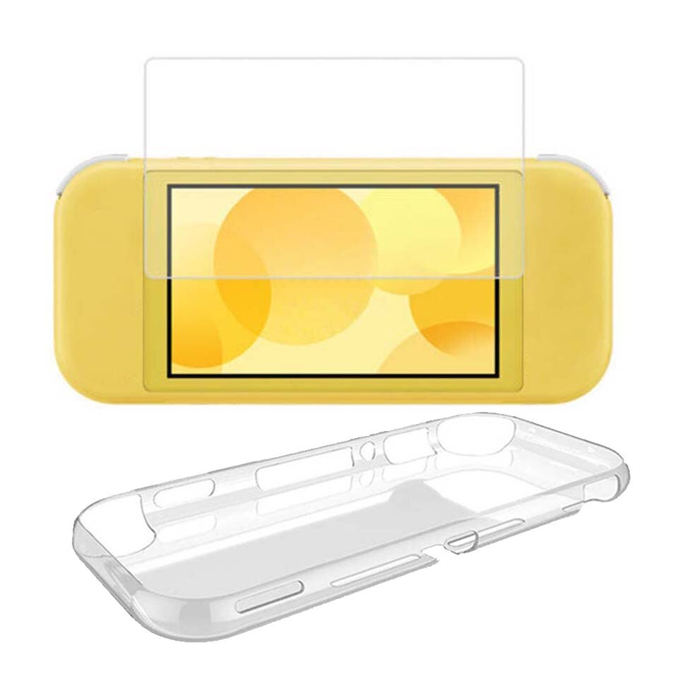 Per Nintendo Switch Lite custodia protettiva pellicola proteggi schermo in vetro temperato custodia antiscivolo Ultra sottile per Nintendo Switch Lite: case film