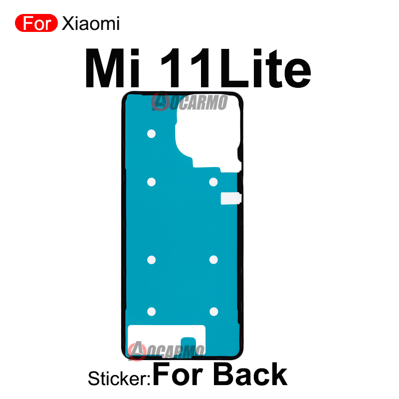 For Xiaomi 11 Lite Ultra 12 Pro Mi 11Pro 12Pro Fullset Sticker Back Cover + Rear Camera And Front LCD Adhesive Glue Replacement: Rose Gold
