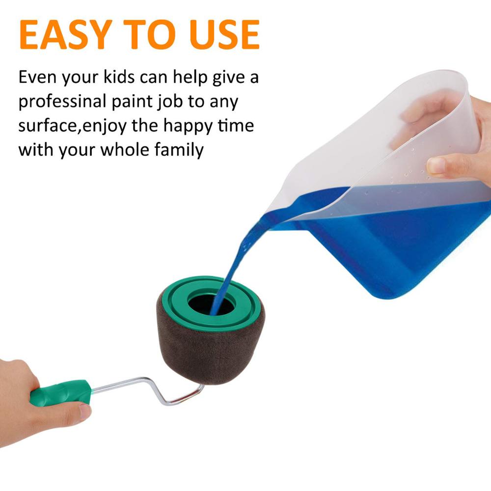 Wall Decorate Painting Roller Brush Set Paint Runner Pro Brush Kit Multifunctional House Paint Rollers Runner Pro Tools Set